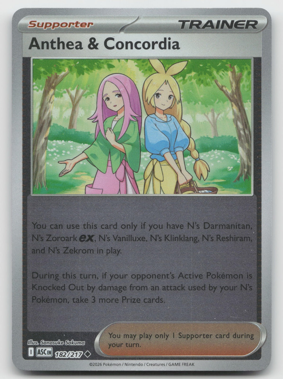 Anthea & Concordia Uncommon Reverse Holo ME: Ascended Heroes 182/217 NM