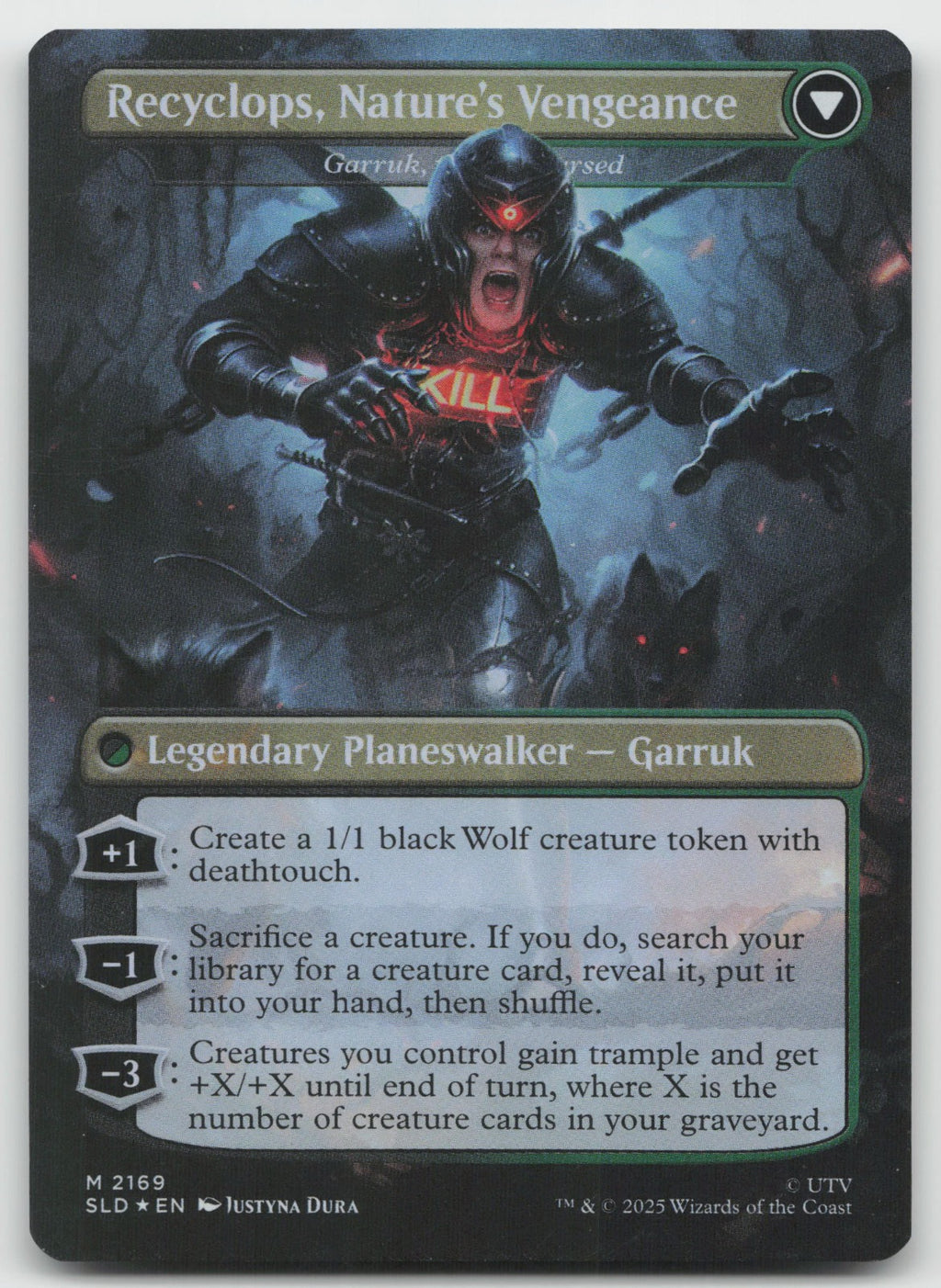 Recyclops, Eco-friendly Garruk Relentless M Foil Secret Lair Drop Series 2169 NM