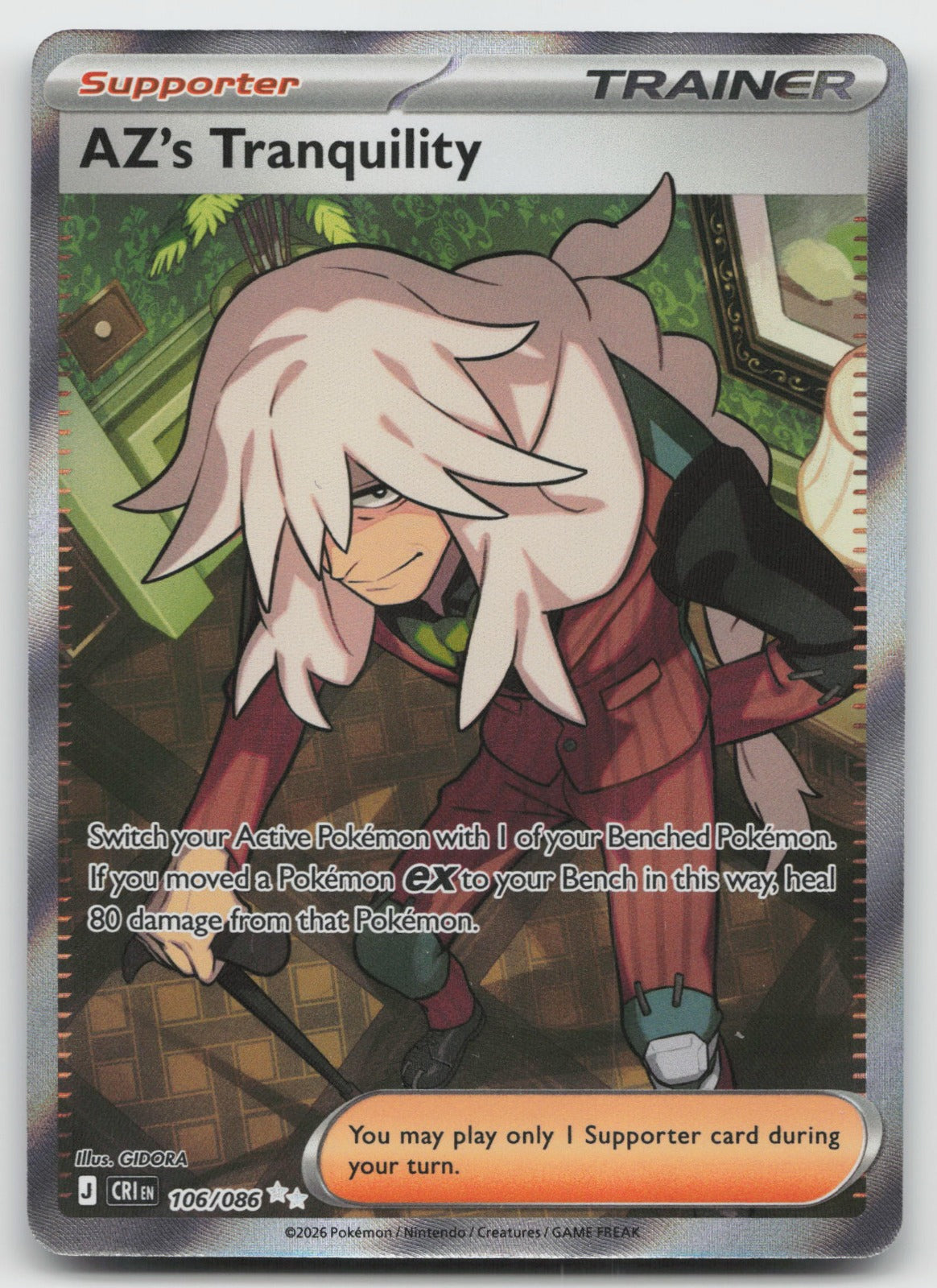 AZ's Tranquility Holo Ultra Rare ME04: Chaos Rising 106/086 NM