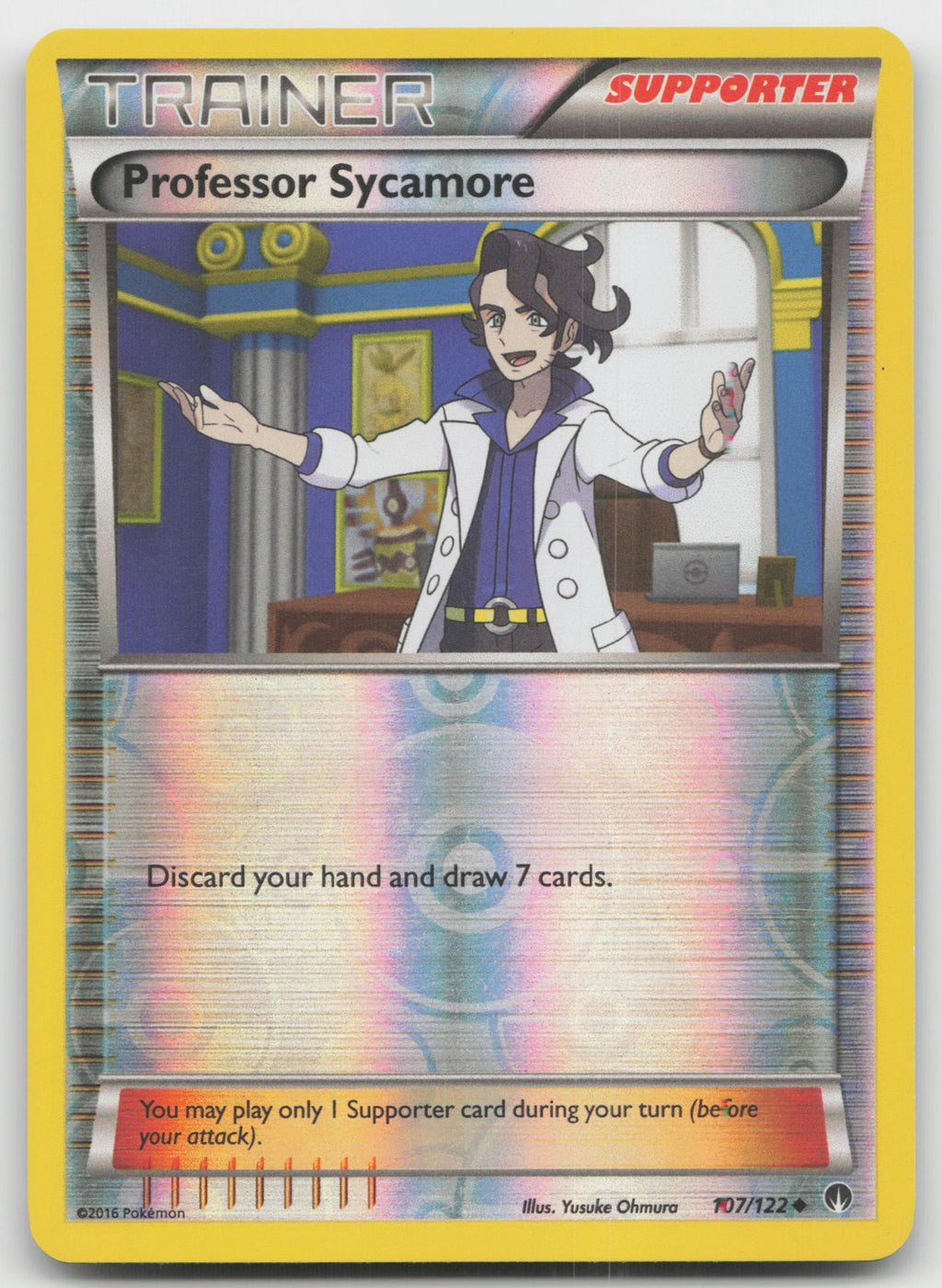 Professor Sycamore Uncommon Reverse Holo XY - BREAKpoint 107/122 LP
