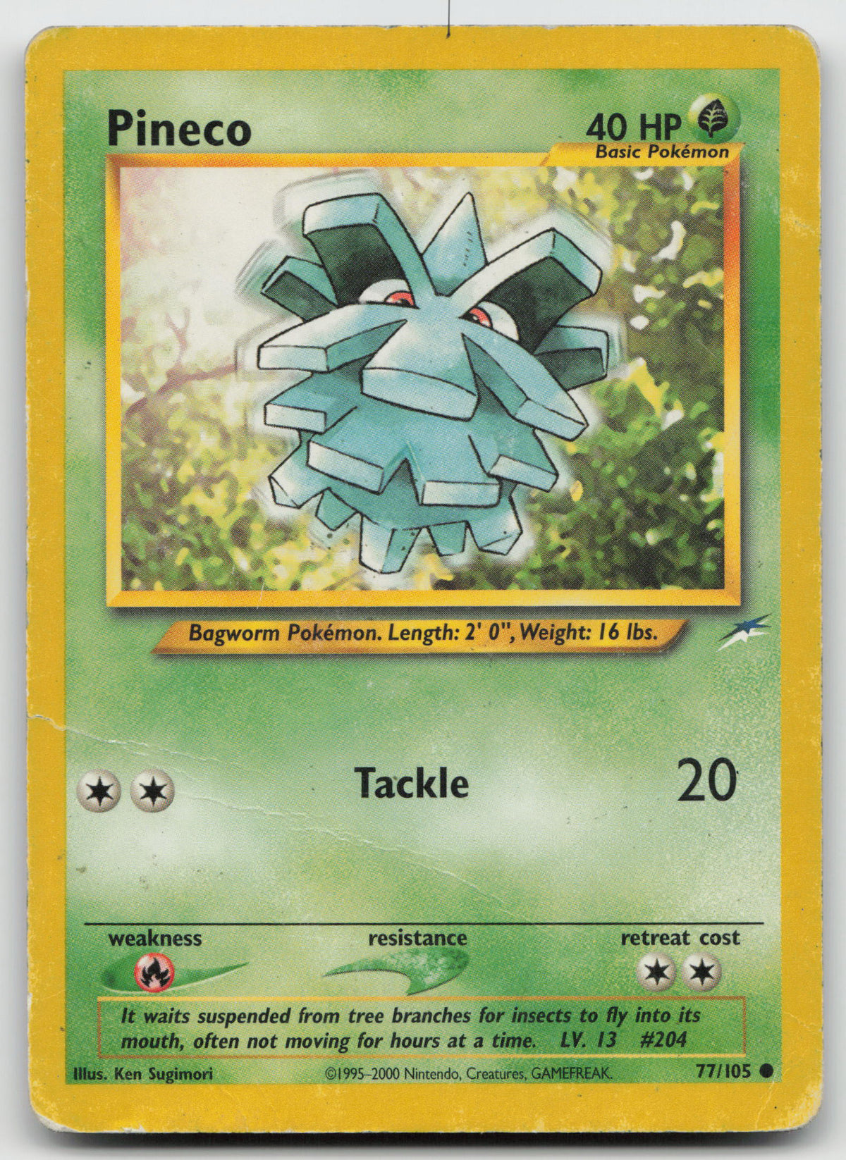 Pineco Common Unlimited Neo Destiny 77/105 DMG