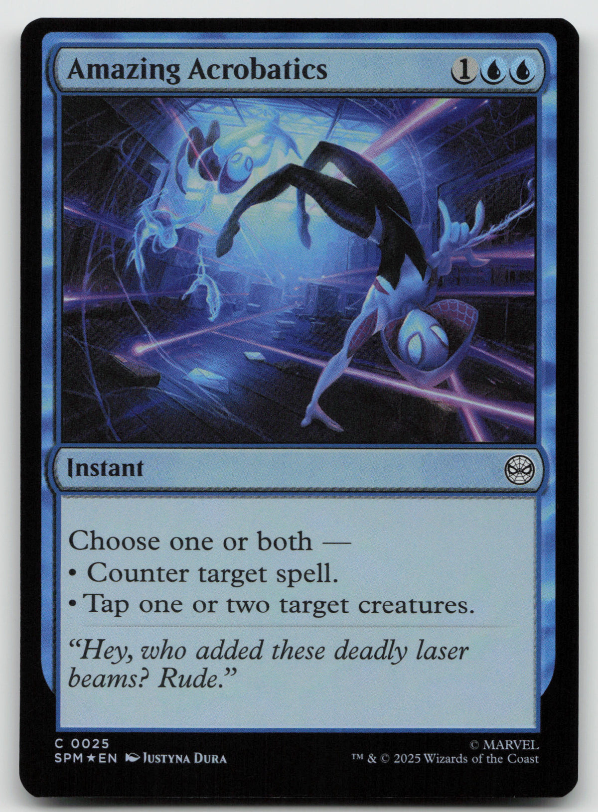 Amazing Acrobatics C Foil Marvel's Spider-Man 25 NM