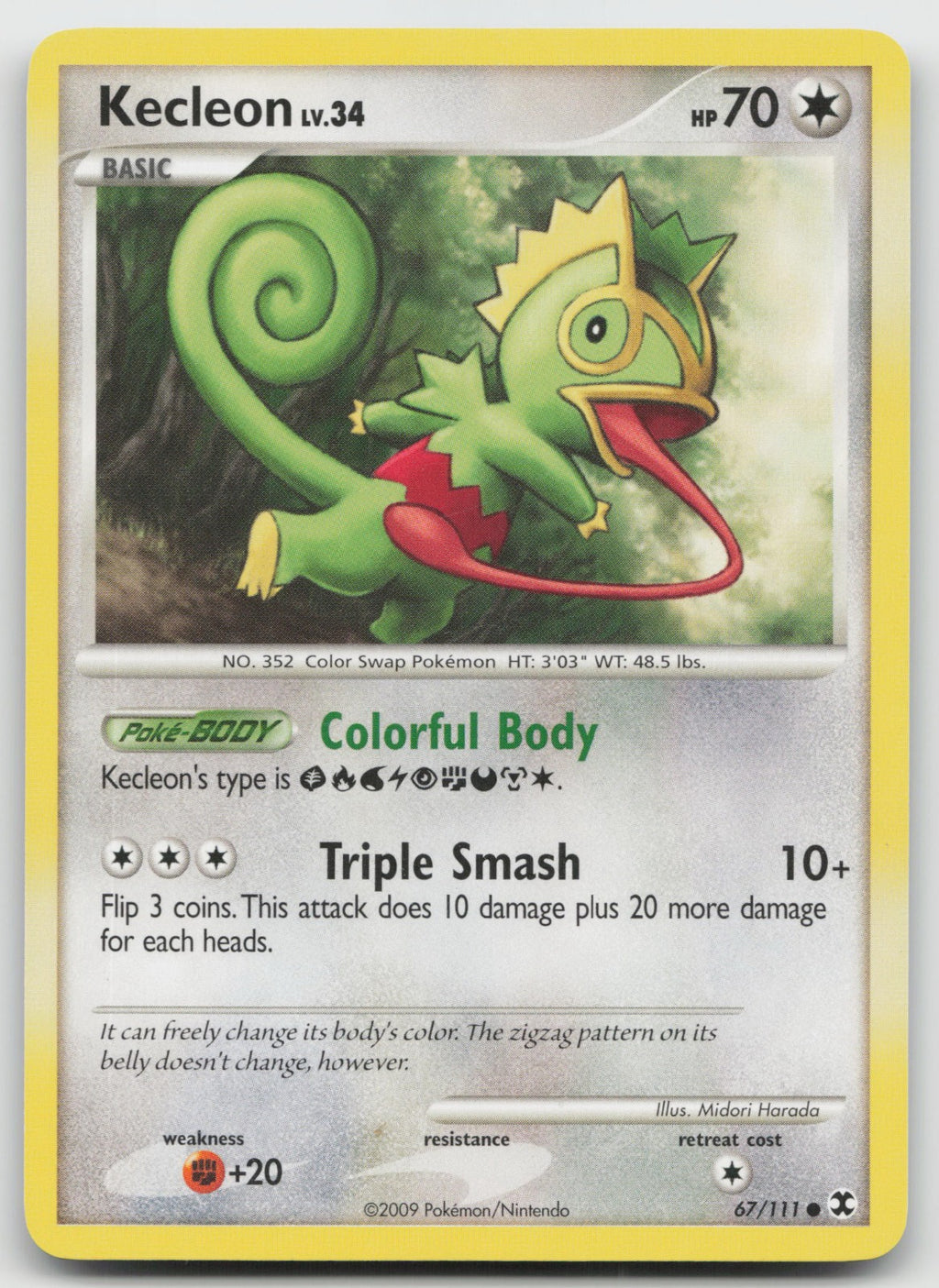 Kecleon Common Rising Rivals 67/111 NM