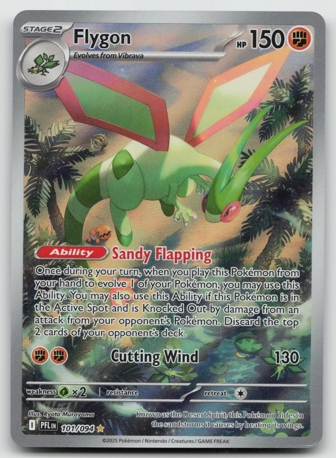 Flygon Holo Illustration Rare ME02: Phantasmal Flames 101/094 NM
