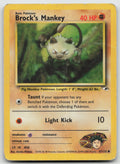 Brock's Mankey Common Unlimited Gym Heroes 67/132 DMG
