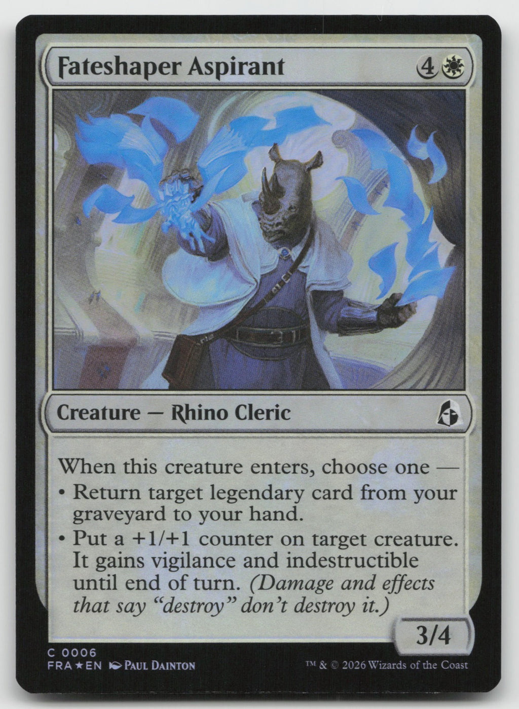 Fateshaper Aspirant C Foil Reality Fracture 6 NM