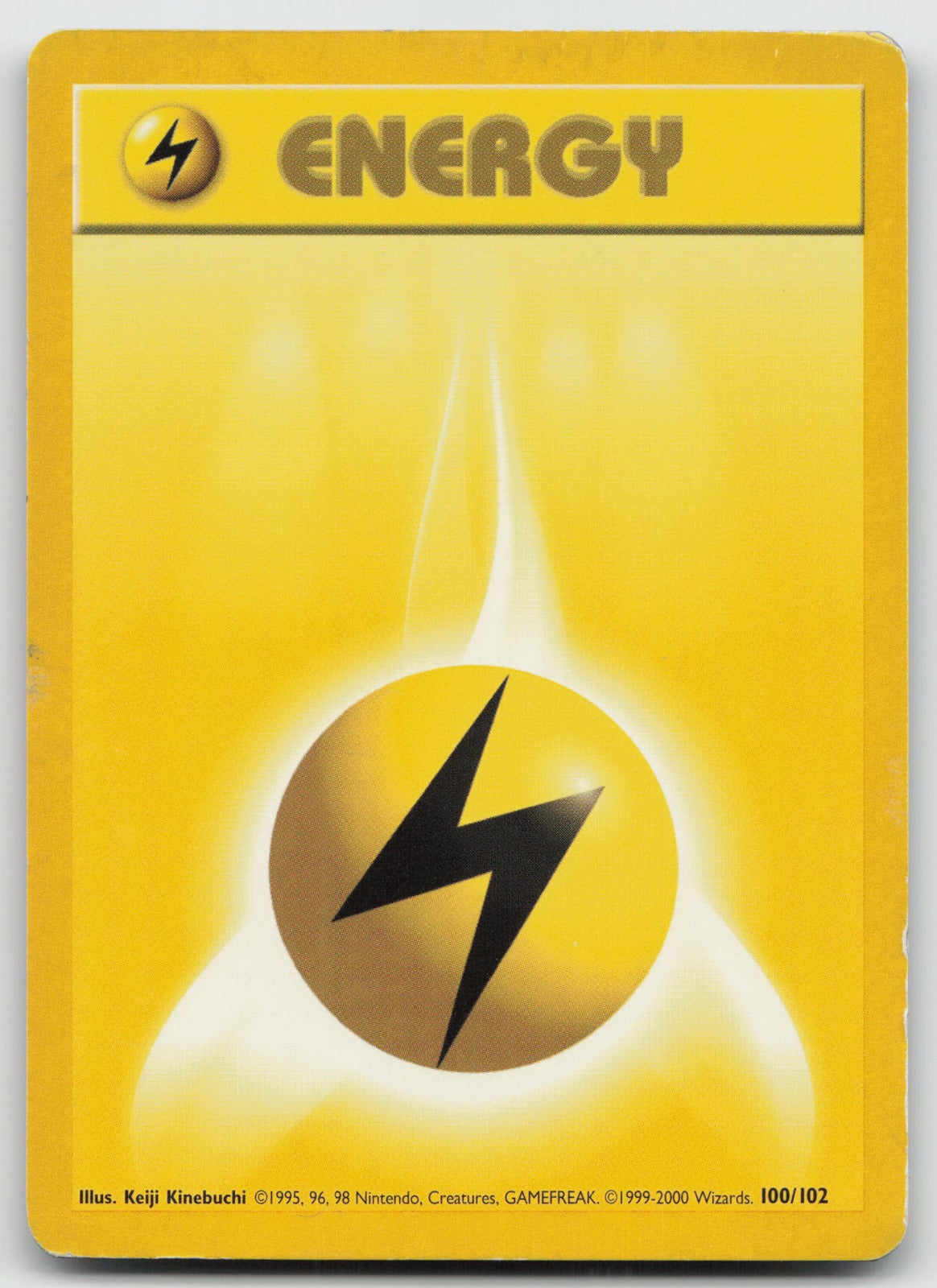 Lightning Energy Common Base Set 4th Print 100/102 LP