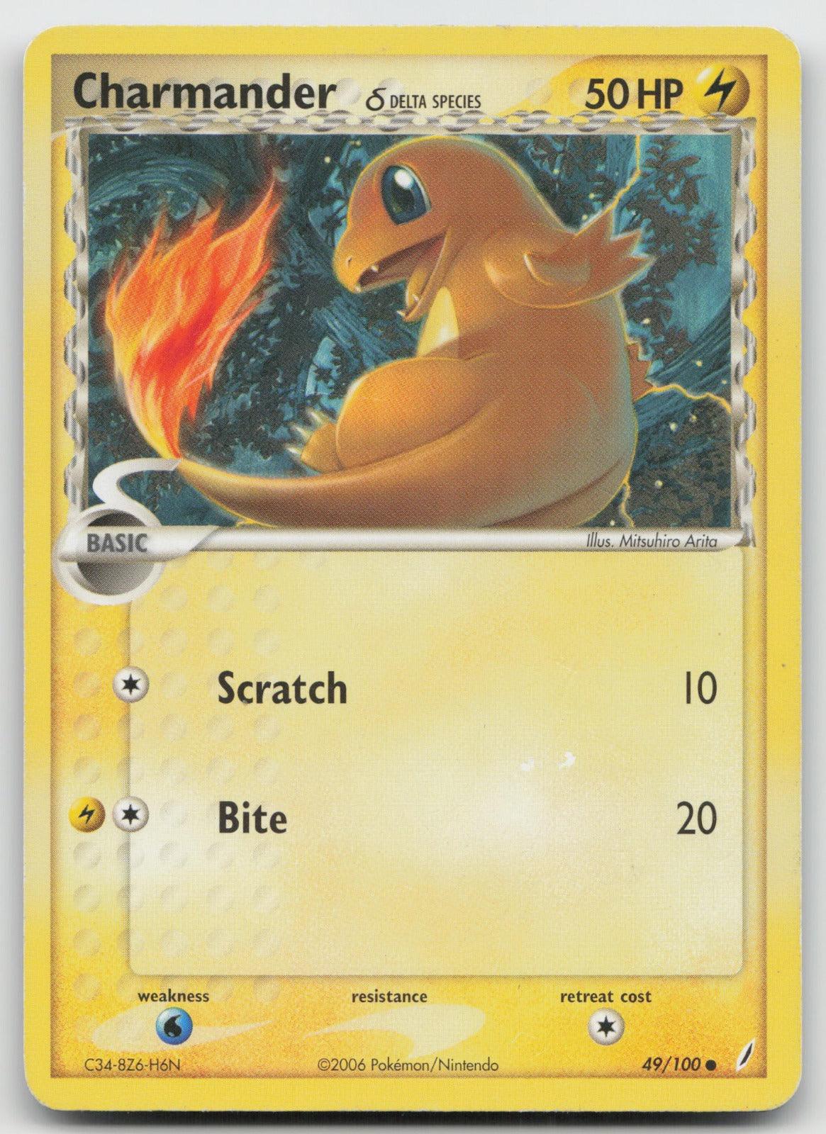 Charmander (Delta Species) Common Crystal Guardians 49/100 DMG