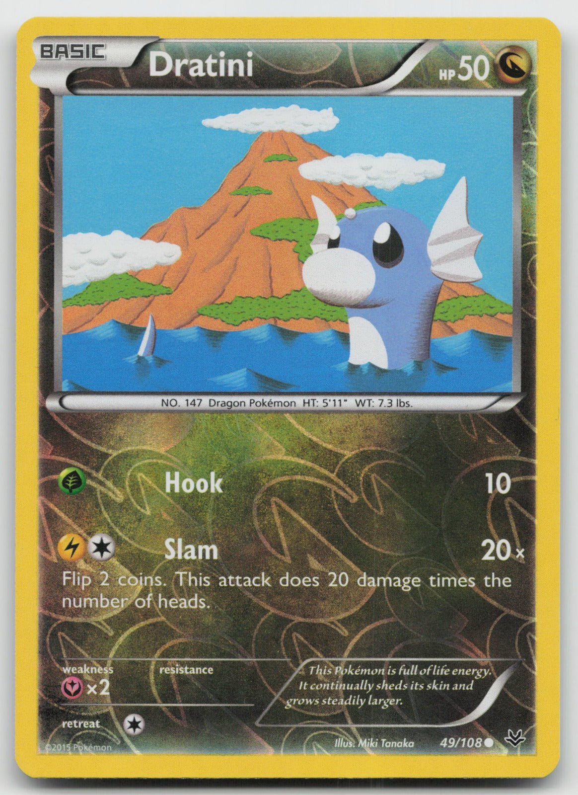 Dratini Common Reverse Holo XY - Roaring Skies 49/108 LP
