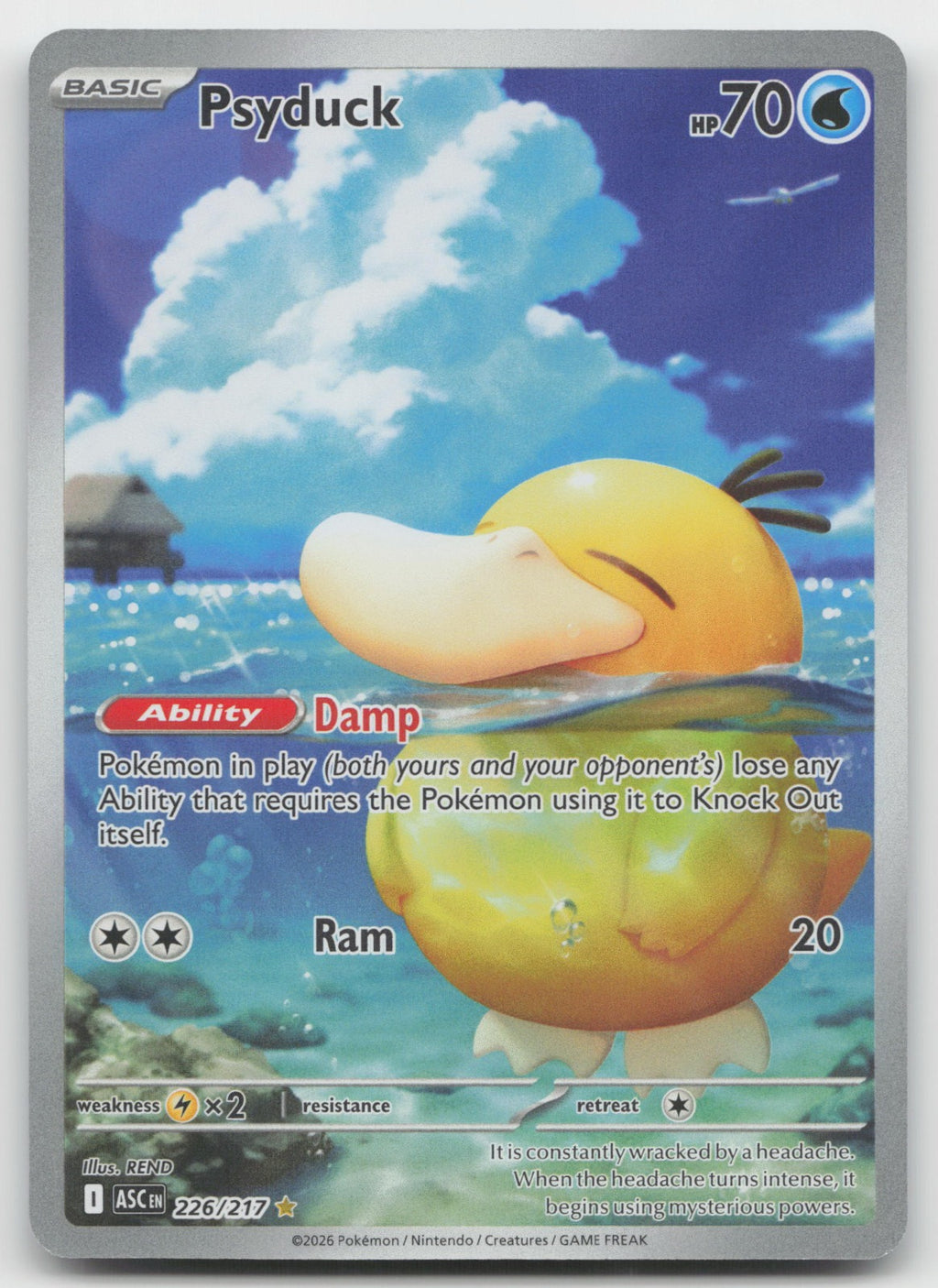 Psyduck Holo Illustration Rare ME: Ascended Heroes 226/217 NM