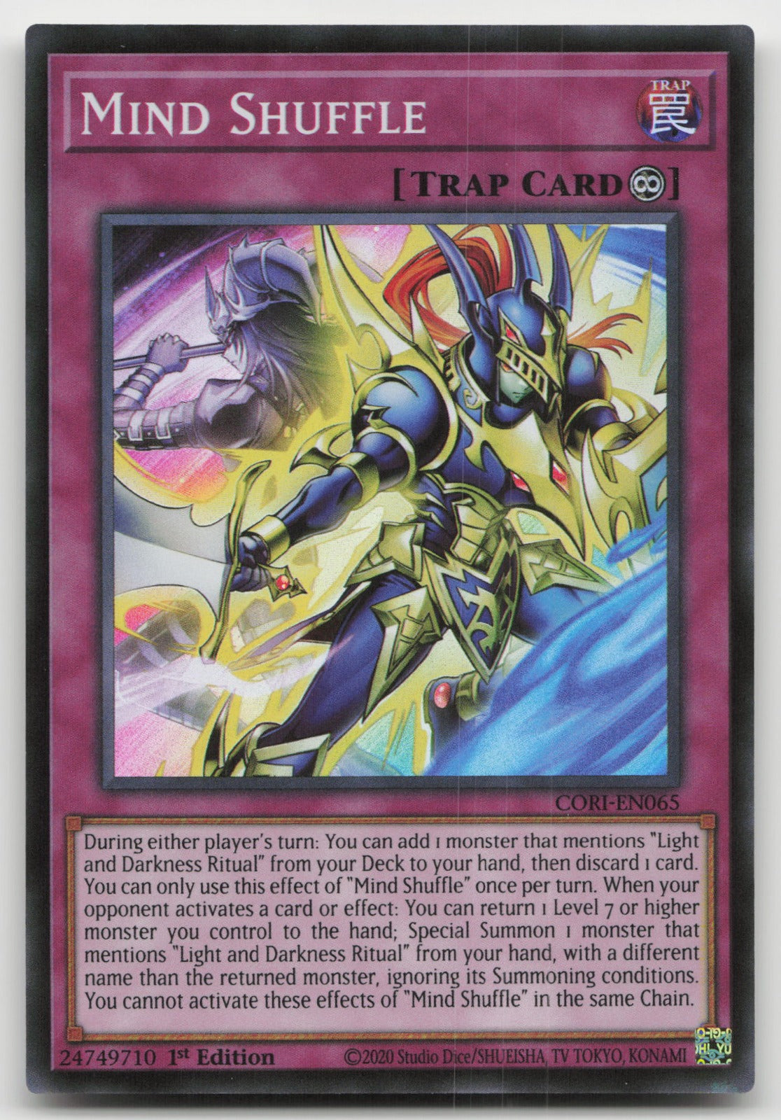 Mind Shuffle 1st Edition Super Rare Chaos Origins CORI-EN065 NM