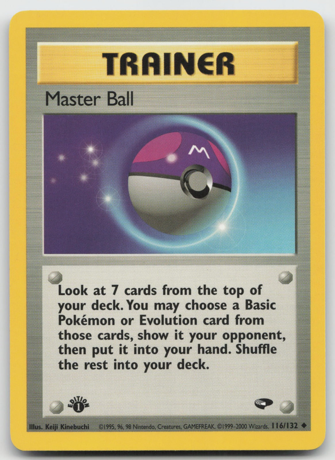 Master Ball Uncommon 1st Edition Gym Challenge 116/132 NM
