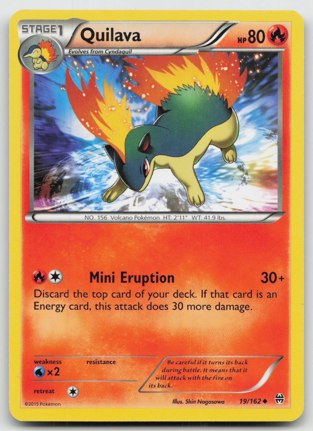 Quilava Uncommon XY - BREAKthrough 19/162 LP