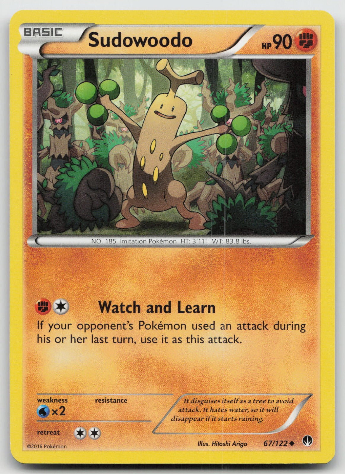 Sudowoodo Uncommon XY - BREAKpoint 67/122 LP