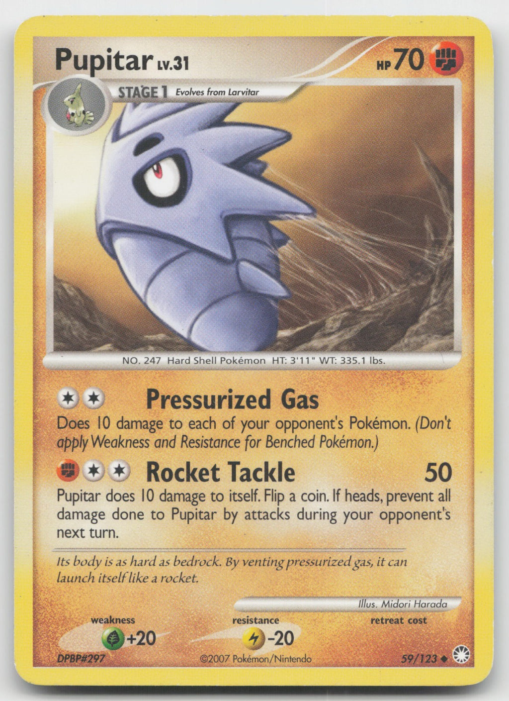 Pupitar Uncommon Mysterious Treasures 59/123 HP