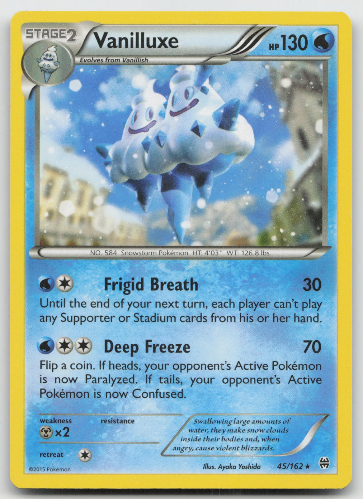 Vanilluxe Rare XY - BREAKthrough 45/162 LP