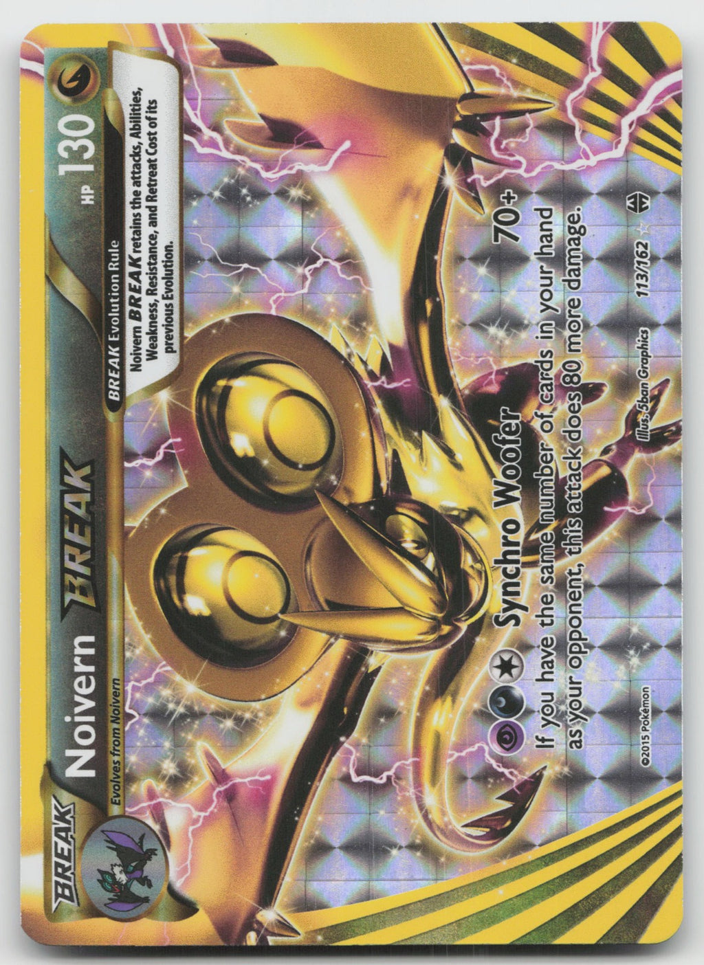 Noivern BREAK Rare BREAK XY - BREAKthrough 113/162 NM