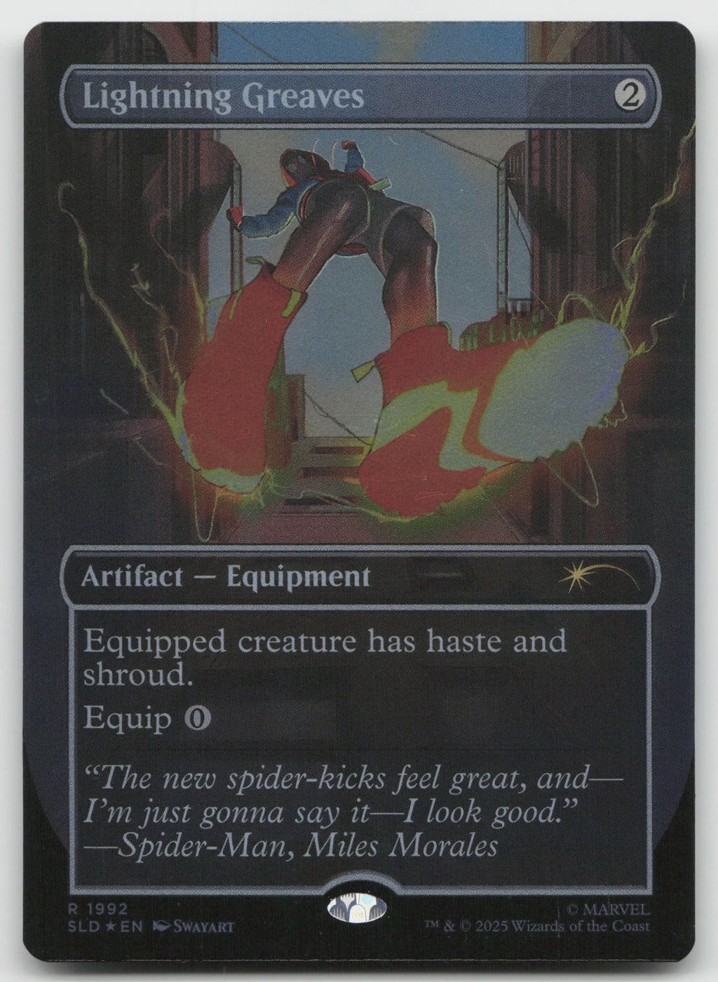 Lightning Greaves (Rainbow Foil) R Foil Secret Lair Drop Series 1992 NM