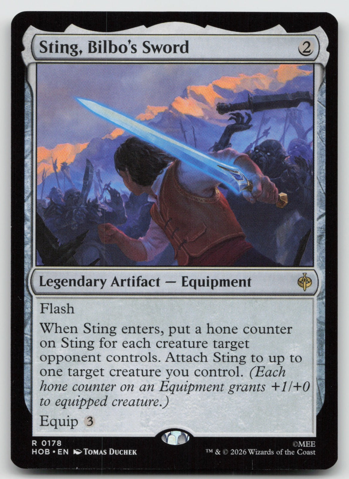 Sting, Bilbo's Sword R The Hobbit 178 NM