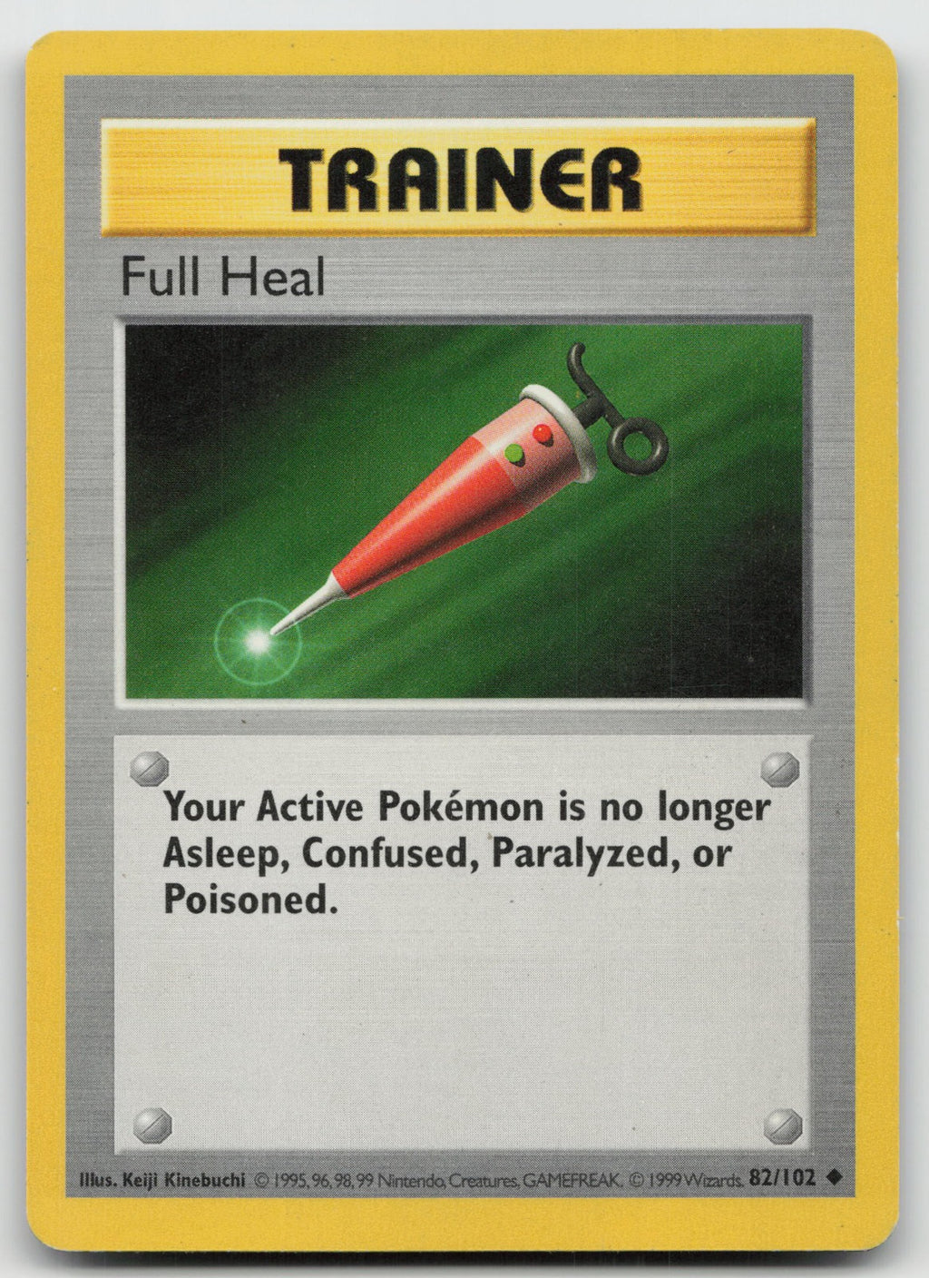Full Heal Uncommon Base Set (Shadowless) 82/102 MP