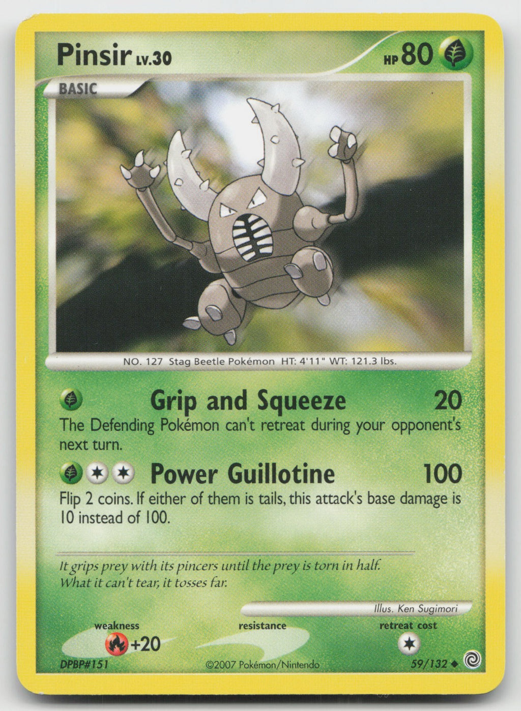 Pinsir Uncommon Secret Wonders 59/132 MP