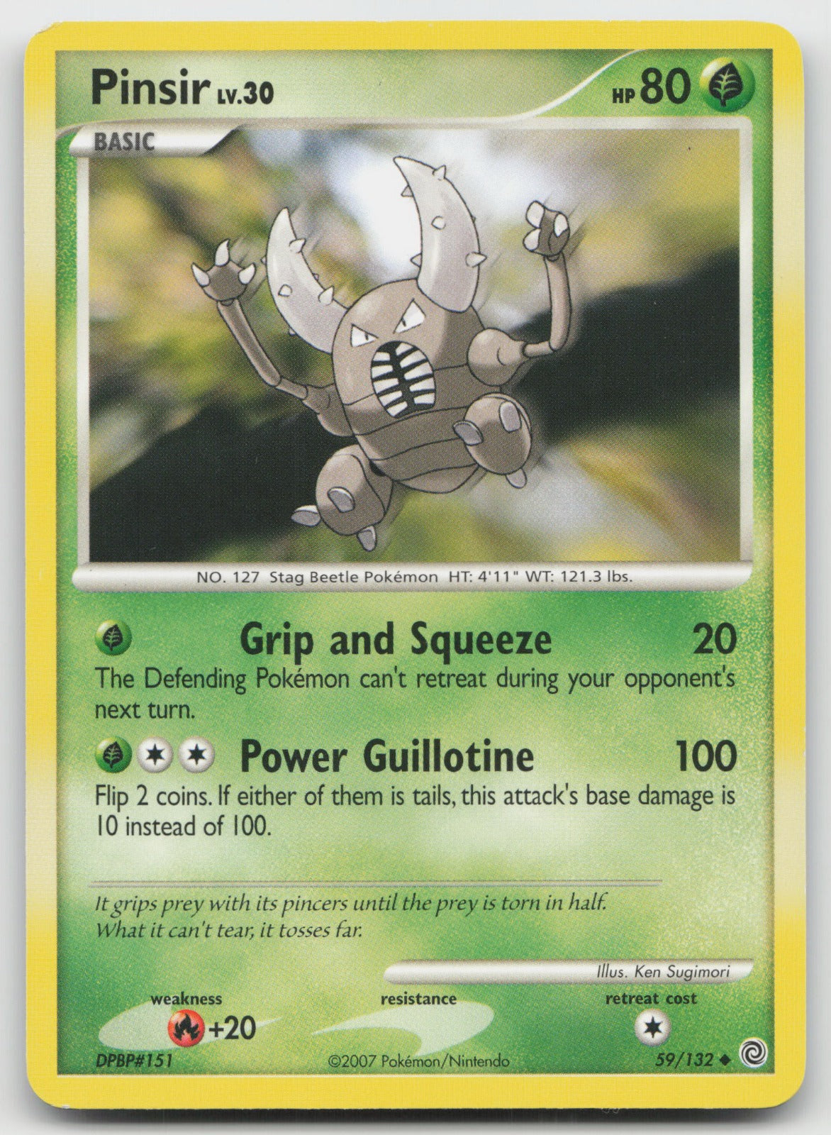 Pinsir Uncommon Secret Wonders 59/132 MP