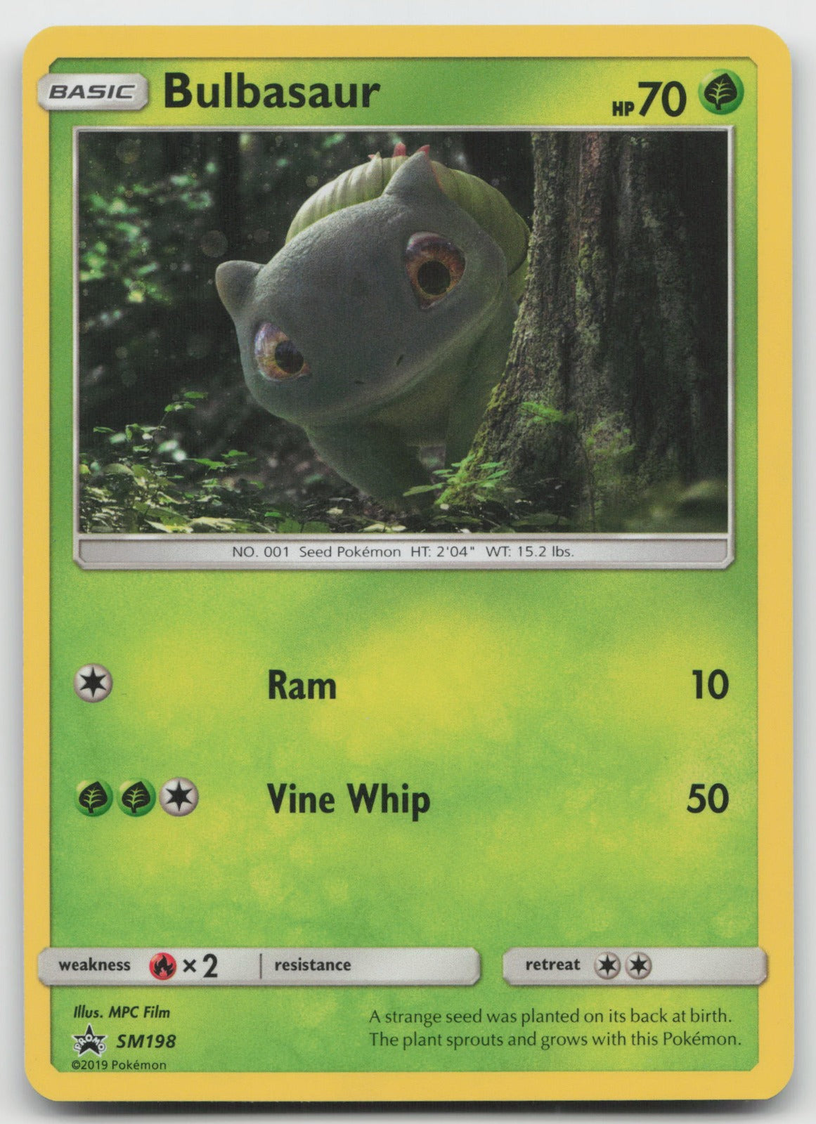 Bulbasaur - (In-Store Event Detective Pikachu Promo) Holo SM Promos SM198 NM