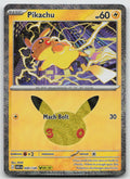 Pikachu Holo Pikachu Rare ME: 30th Celebration 030/128 NM