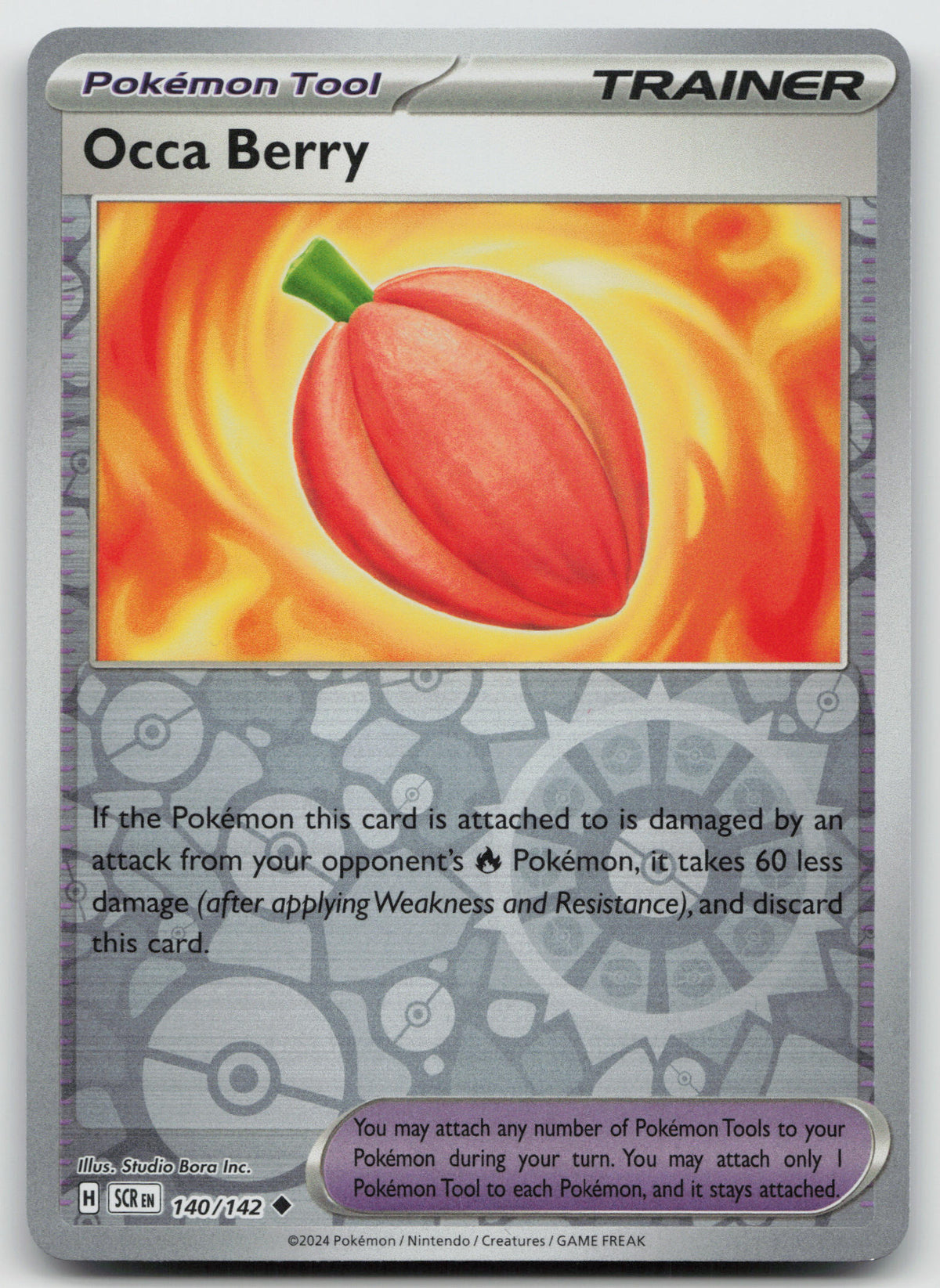 Occa Berry Uncommon Reverse Holo SV07: Stellar Crown 140/142 NM