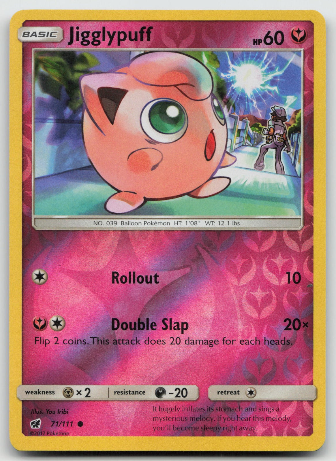 Jigglypuff Reverse Holo Common SM - Crimson Invasion 71/111 VLP