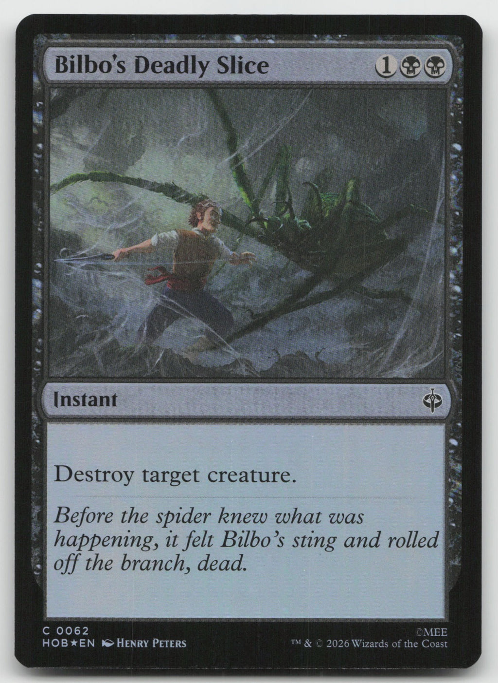 Bilbo's Deadly Slice Foil C The Hobbit 62 NM