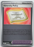 Adversity Policy Uncommon Reverse Holo ME04: Chaos Rising 074/086 NM
