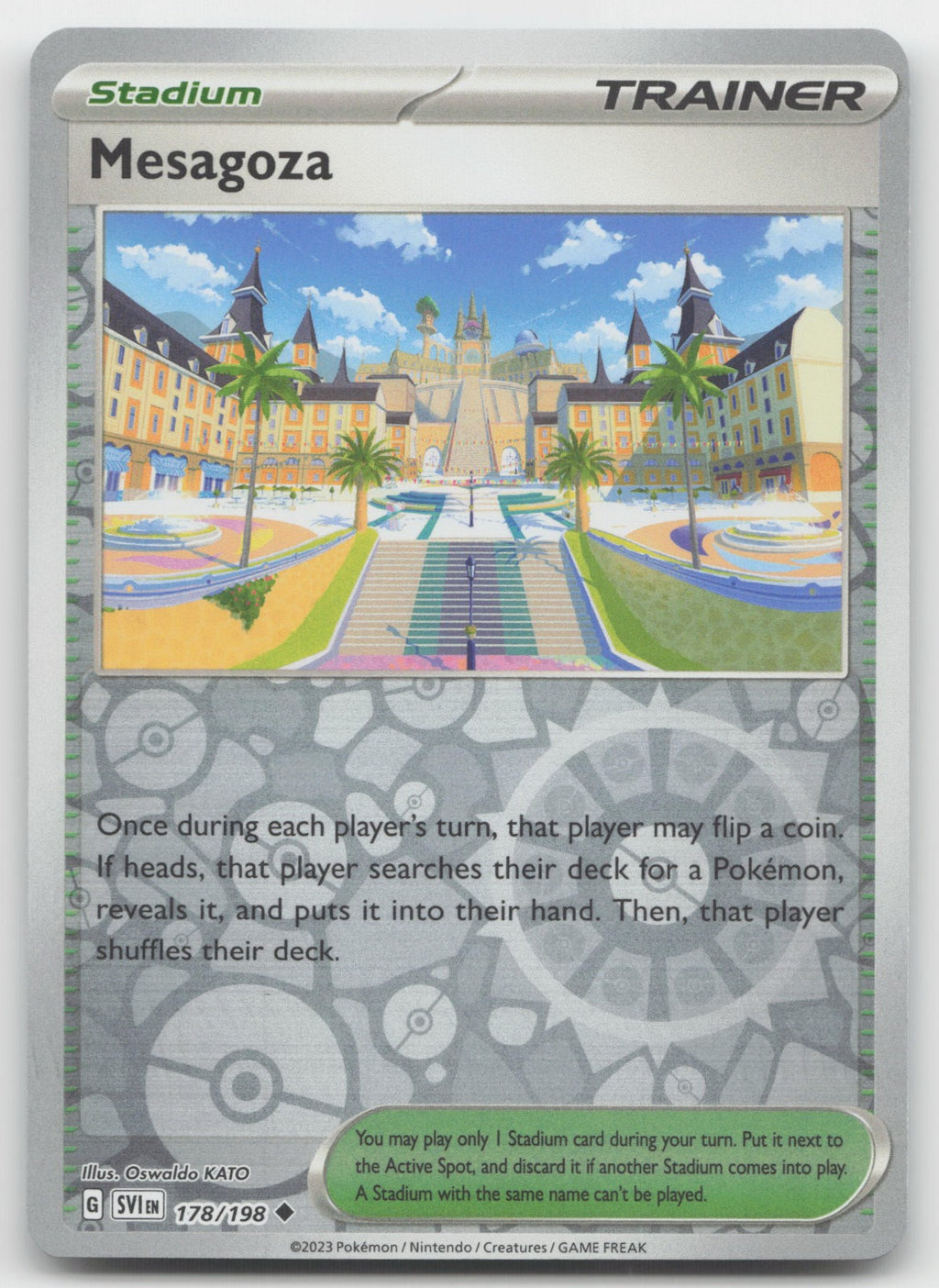 Mesagoza Reverse Holo Uncommon SV01: Scarlet & Violet Base Set 178/198 NM