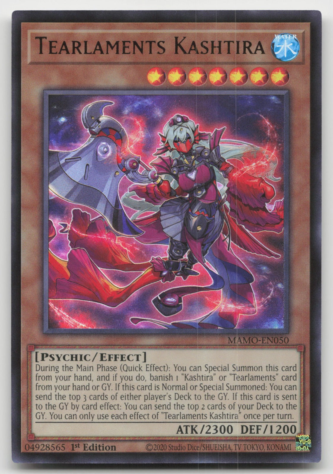 Tearlaments Kashtira 1st Edition Ultra Rare Magnificent Monsters MAMO-EN050 NM