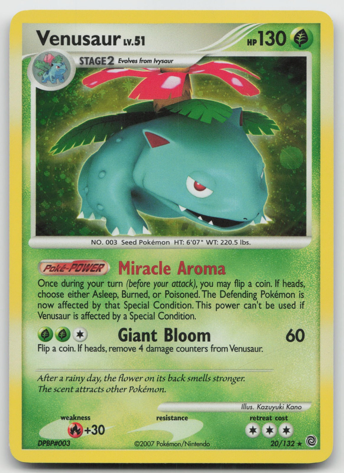 Venusaur Holo Rare Secret Wonders 20/132 LP/Scratches