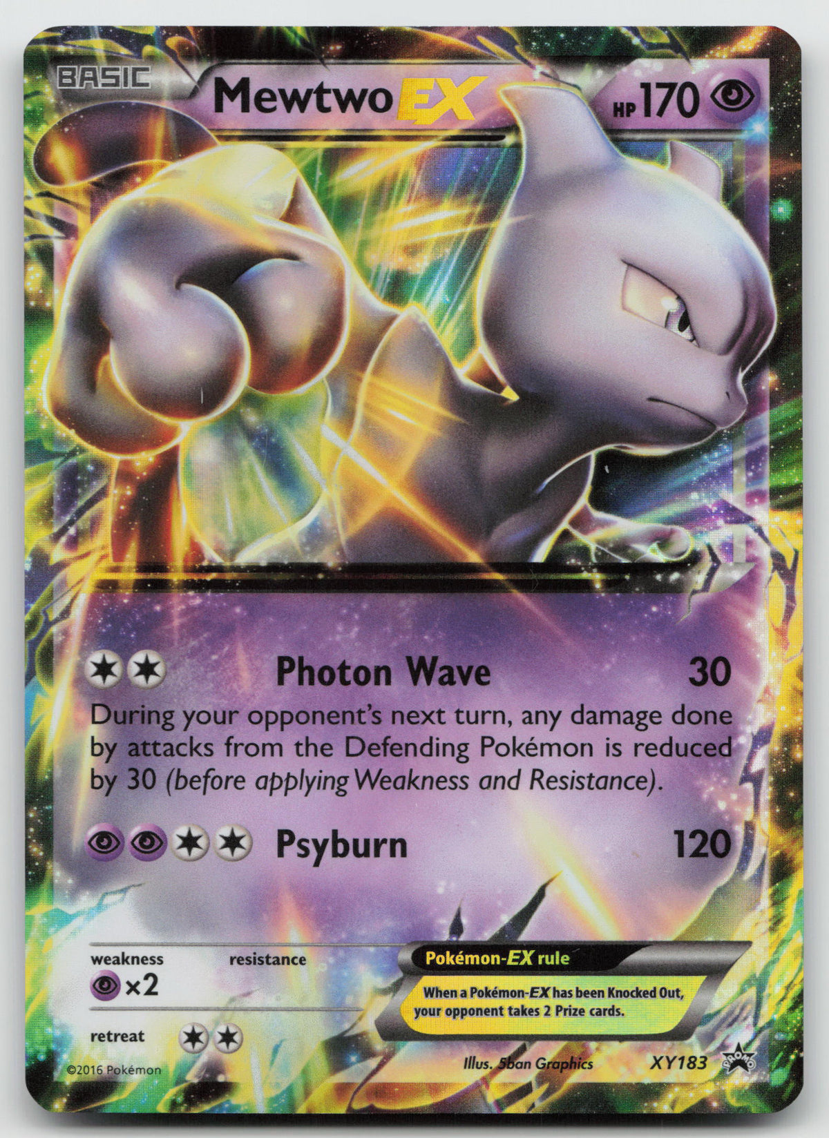 Mewtwo EX Promo Holofoil XY Promos XY183 MP