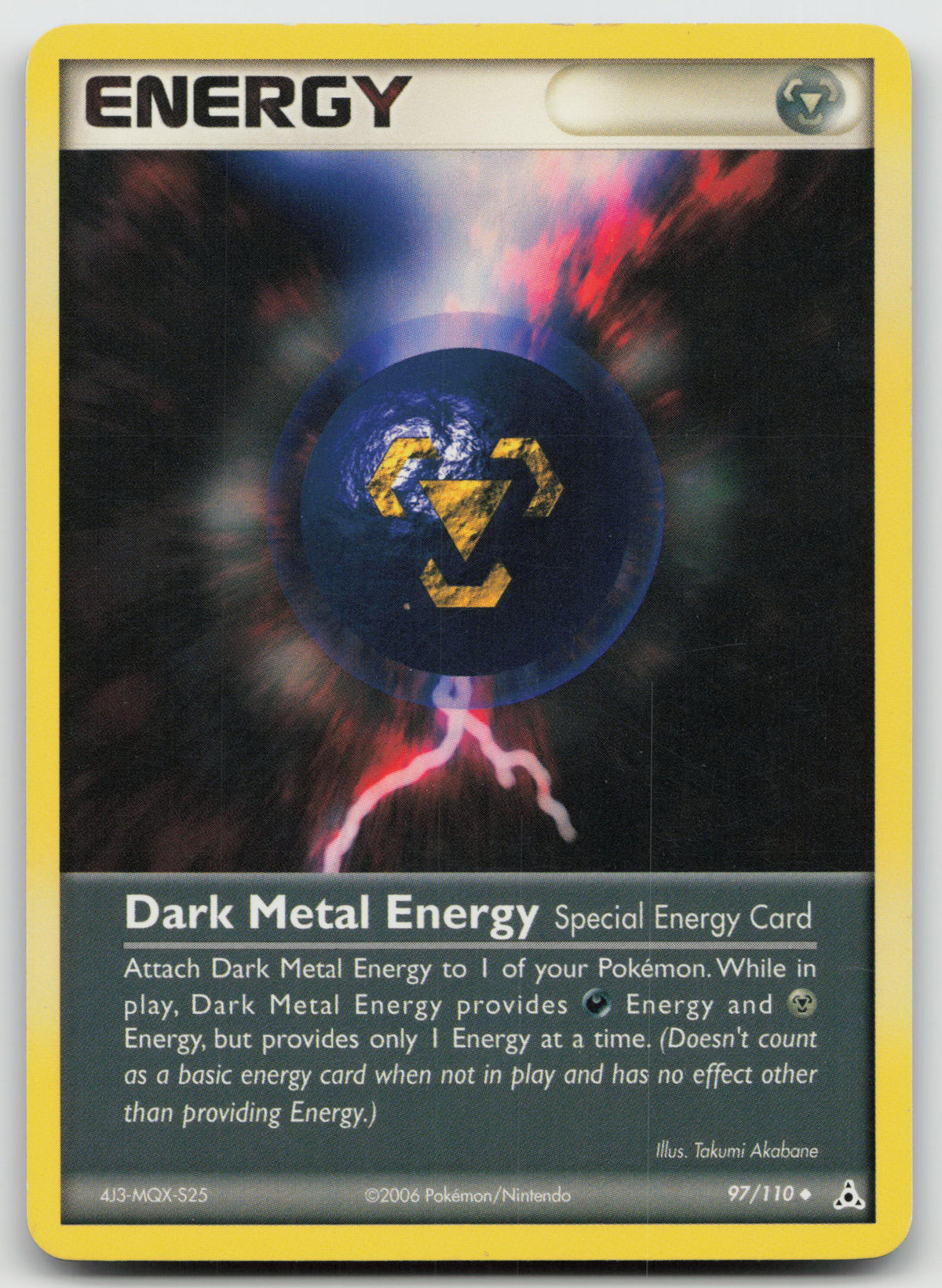 Dark Metal Energy Uncommon Normal Holon Phantoms 97/110 MP
