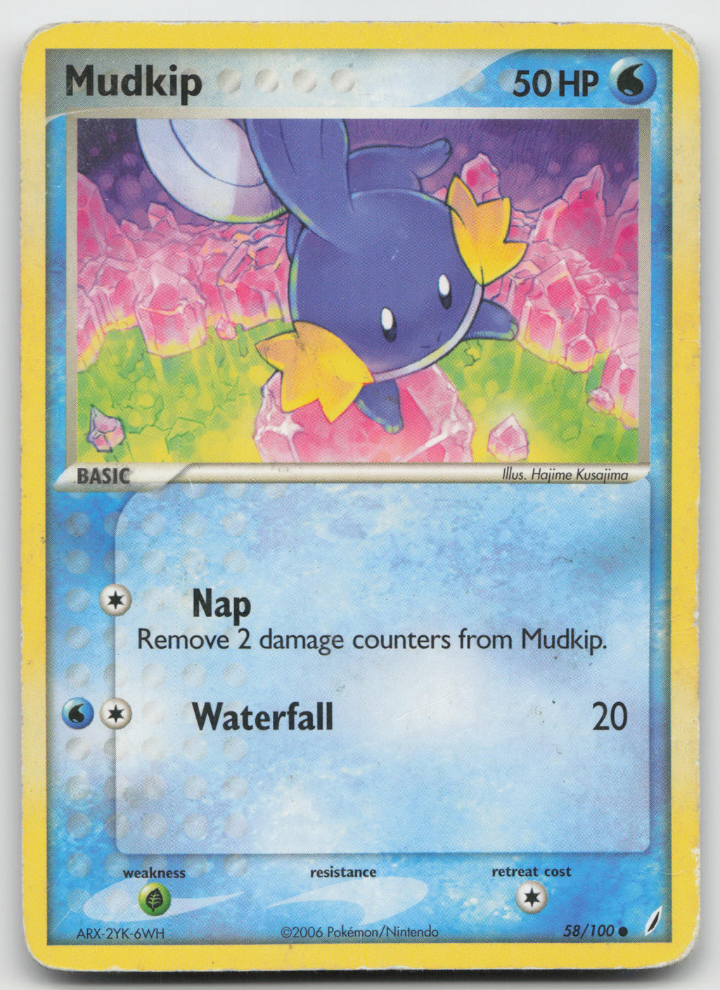 Mudkip Common Normal Crystal Guardians 58/100 DMG