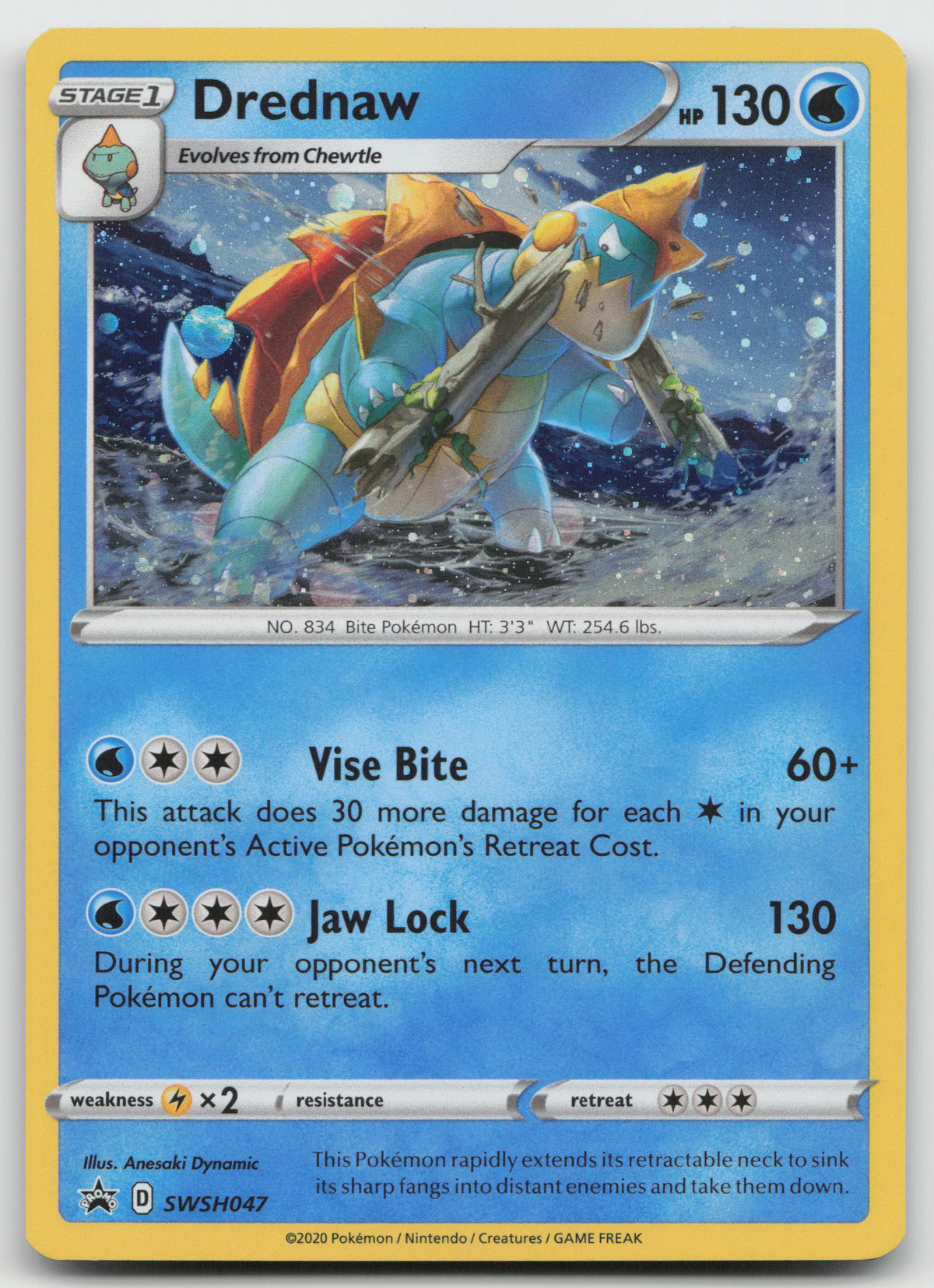 Drednaw Promo Holofoil SWSH: Sword & Shield Promo Cards SWSH047 NM