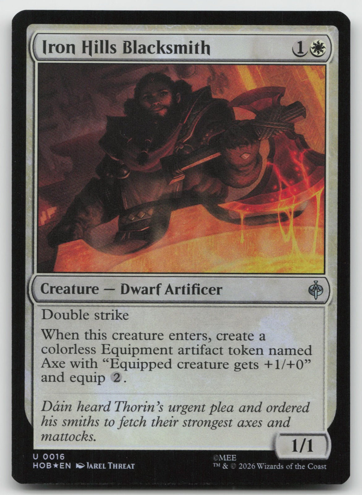 Iron Hills Blacksmith Foil U The Hobbit 16 NM