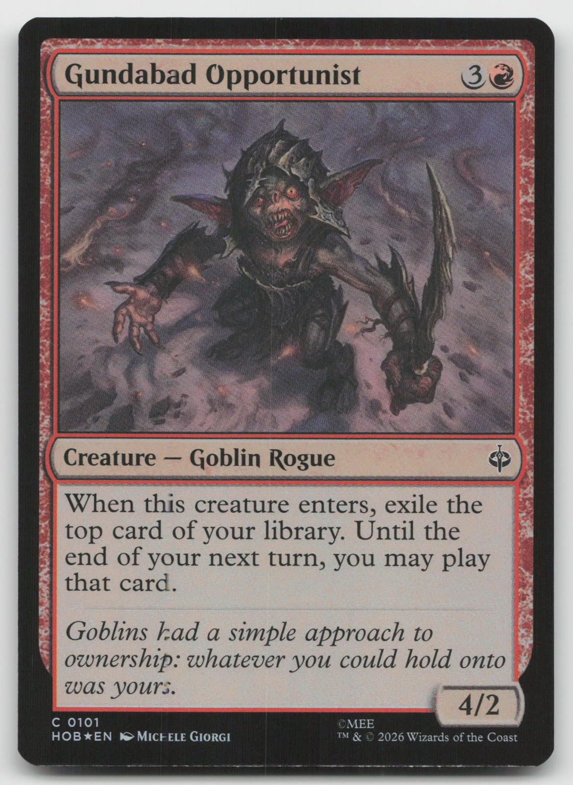 Gundabad Opportunist C Foil The Hobbit 101 NM