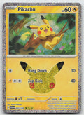 Pikachu Holo Pikachu Rare ME: 30th Celebration 041/128 NM