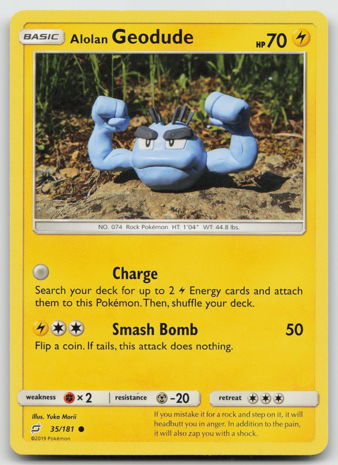 Alolan Geodude Common SM - Team Up 35/181 NM