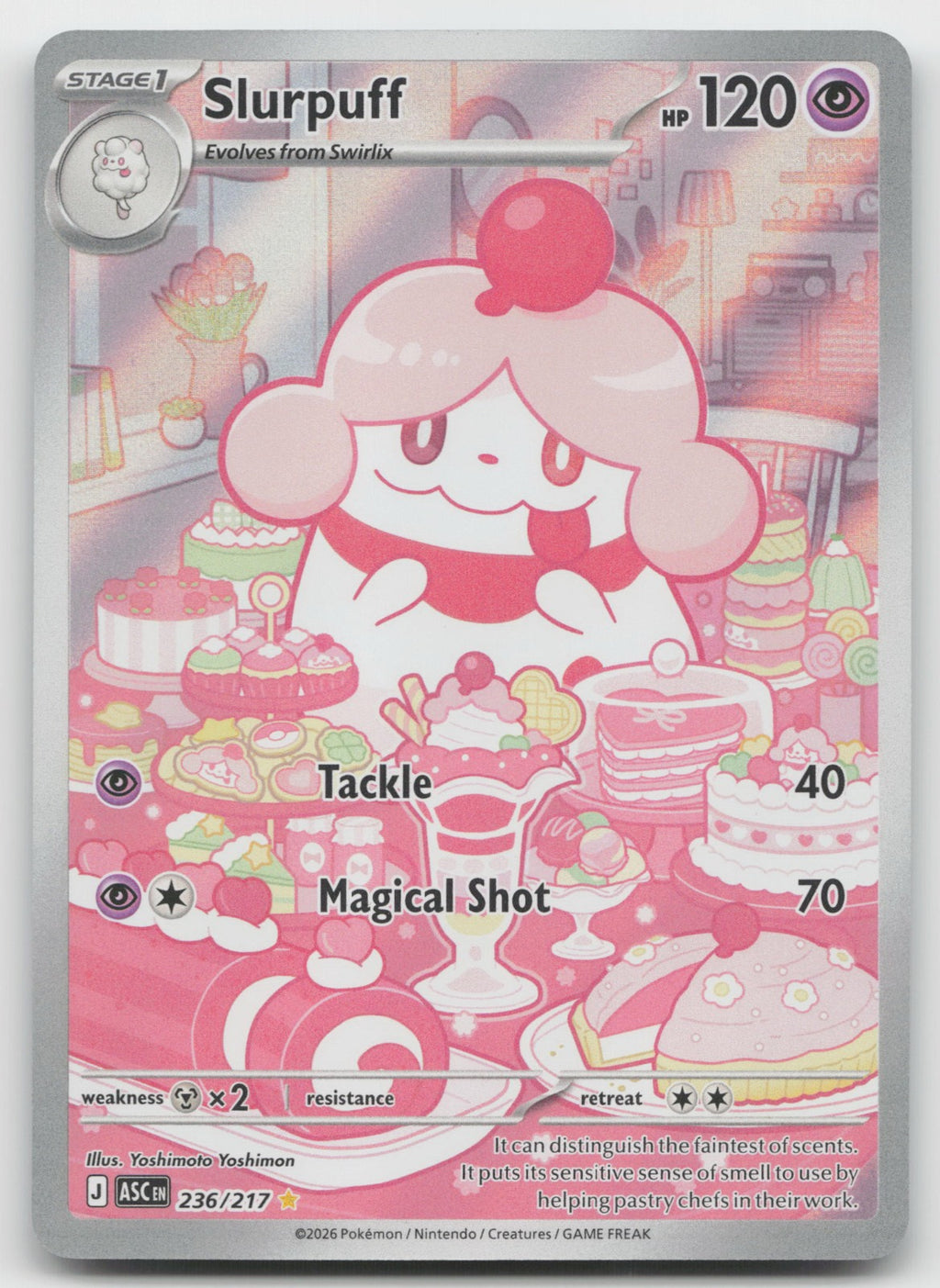 Slurpuff Holo Illustration Rare ME: Ascended Heroes 236/217 NM