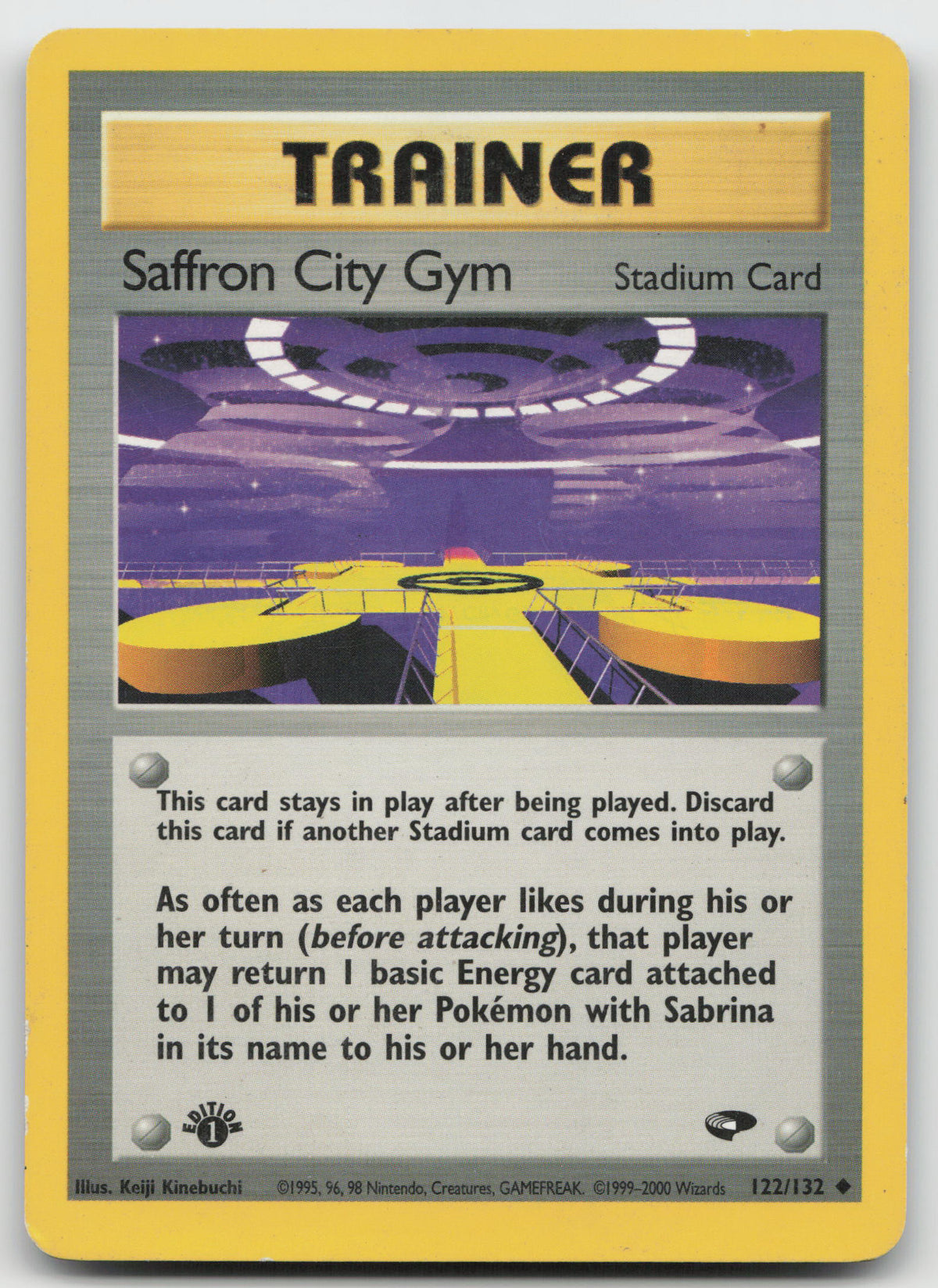 Saffron City Gym Uncommon 1st Edition Gym Challenge 122/132 HP