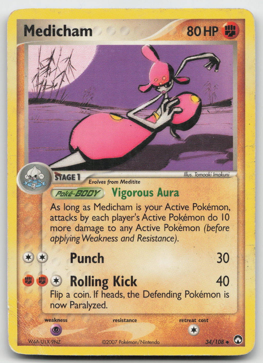 Medicham Uncommon Normal Power Keepers 34/108 DMG