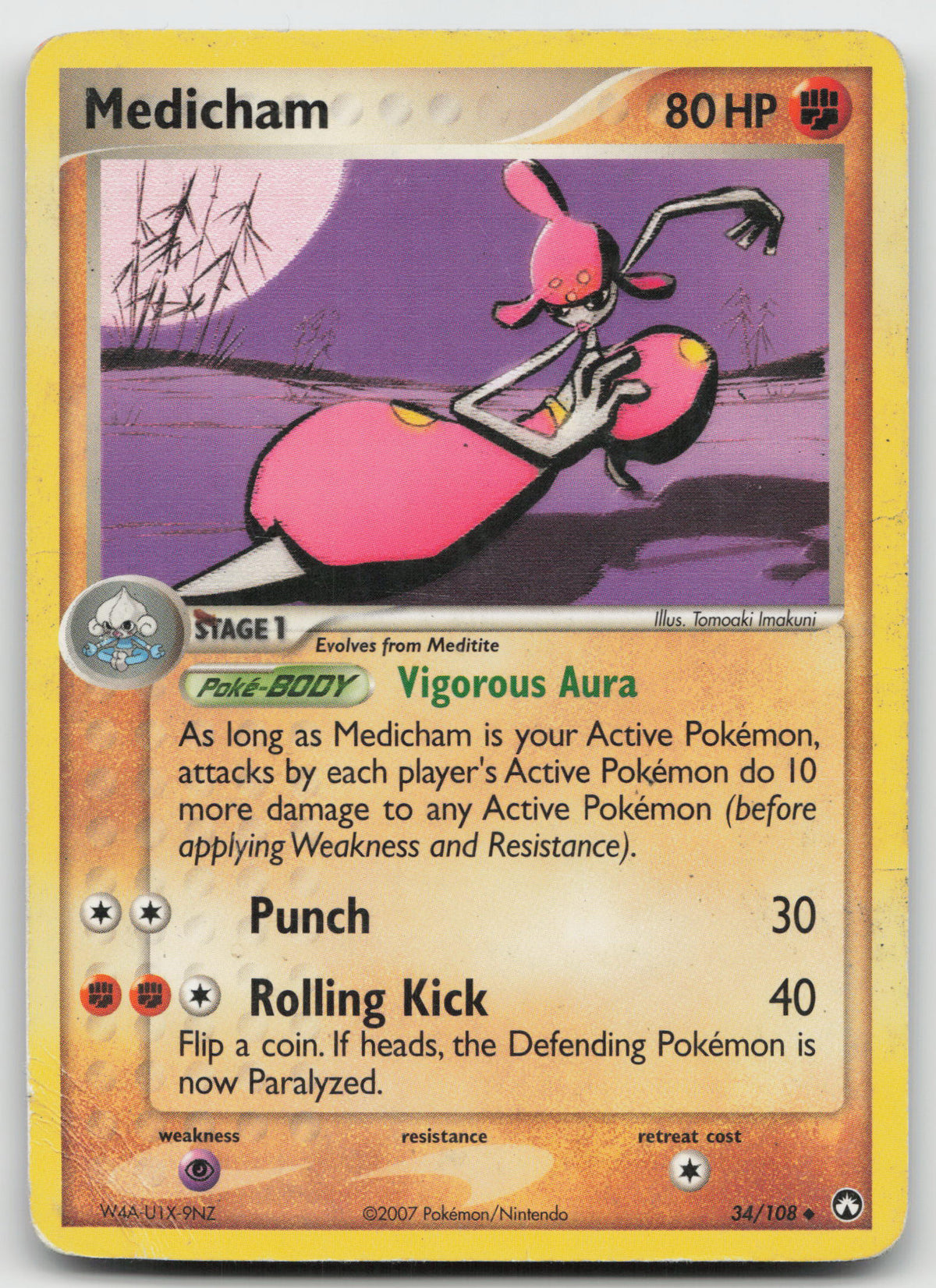 Medicham Uncommon Normal Power Keepers 34/108 DMG