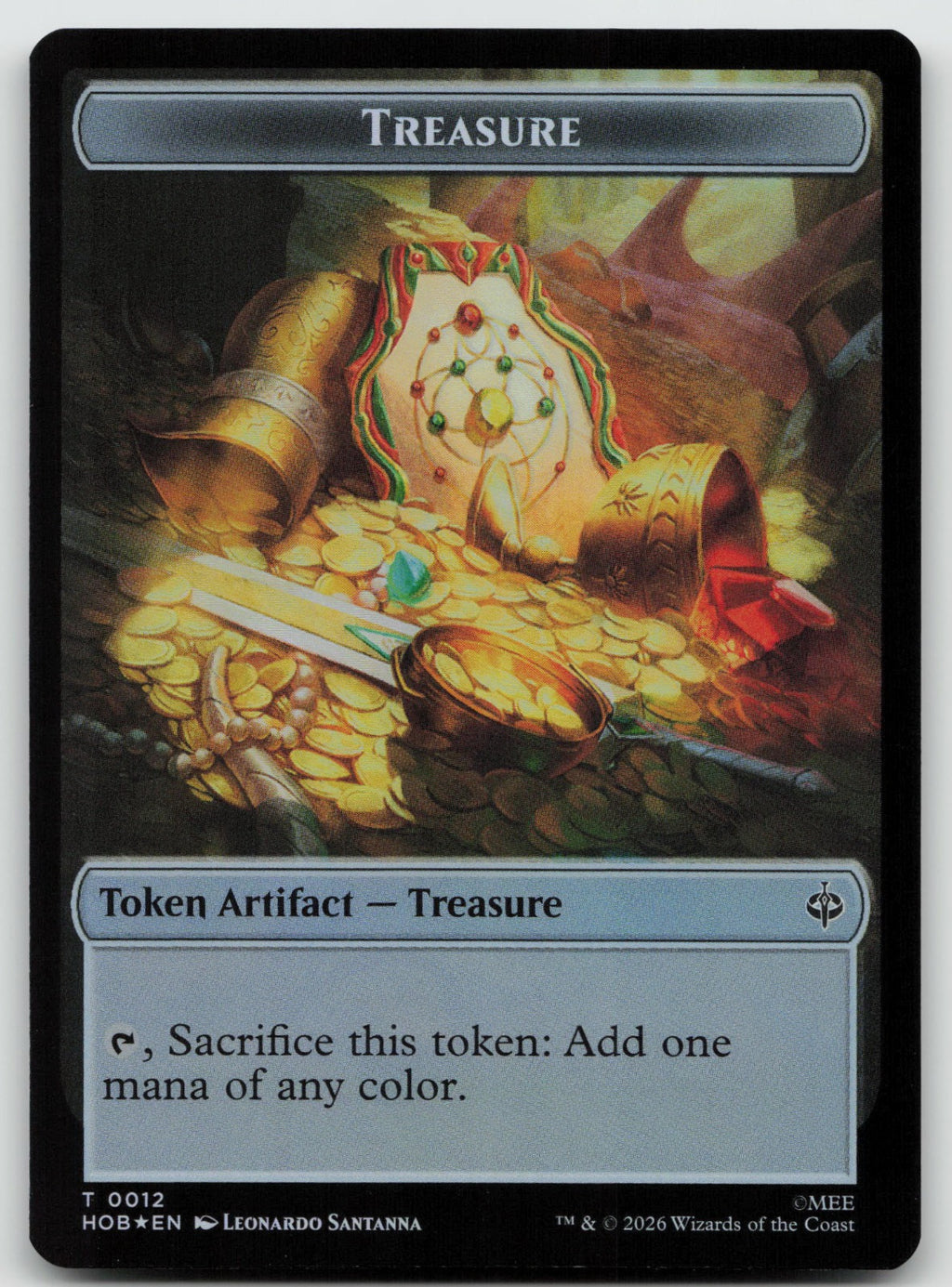 Goblin Army (0003) Treasure (0012) Double-Sided Token Foil The Hobbit 3 // 12 NM