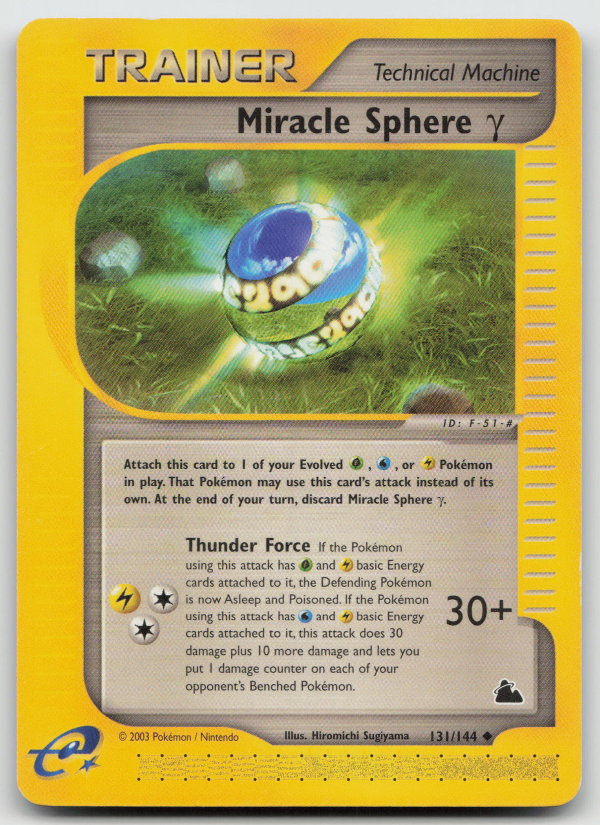 Miracle Sphere Gamma Uncommon Normal Skyridge 131/144 LP