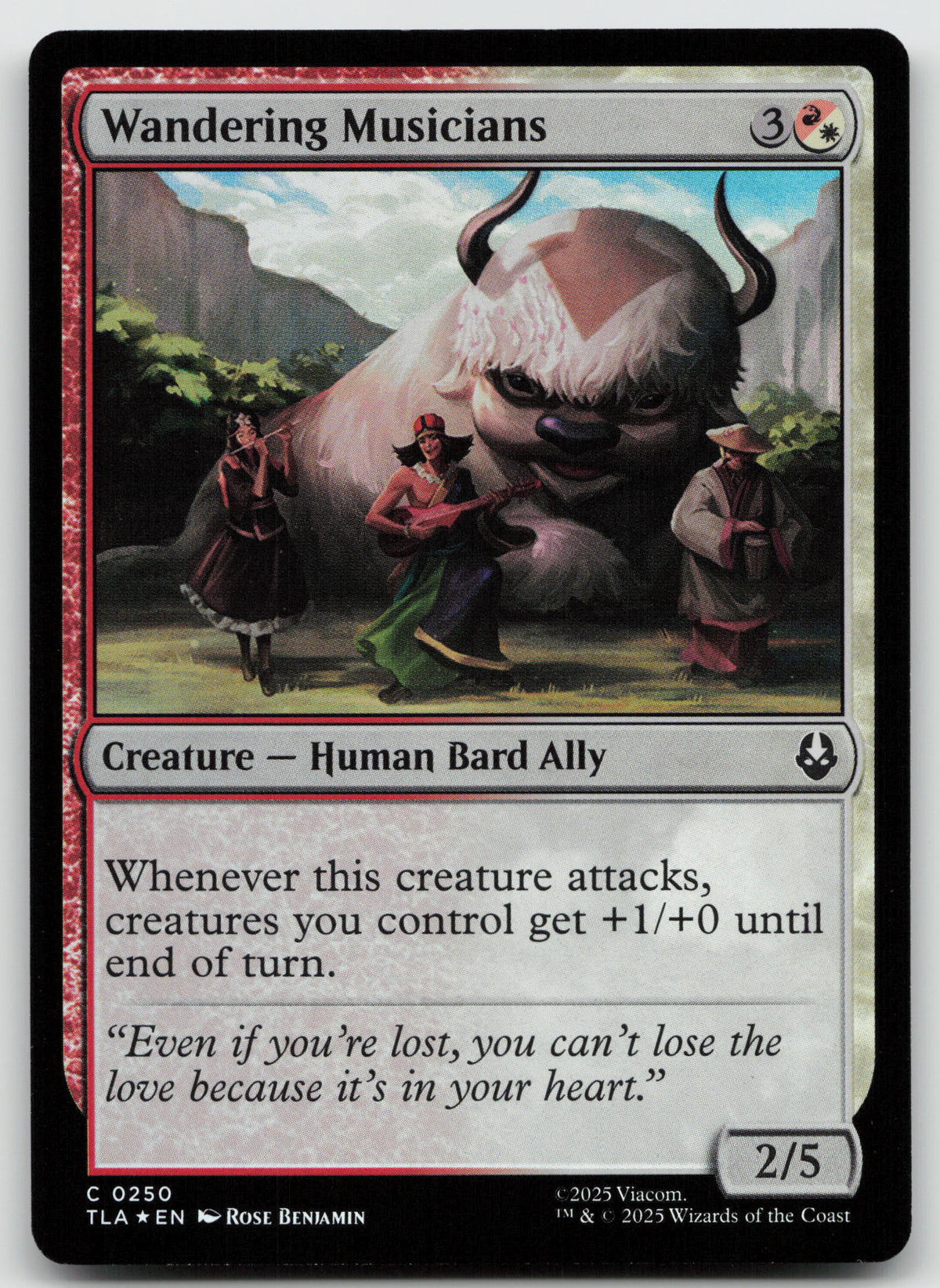 Wandering Musicians C Foil Avatar: The Last Airbender 250 NM